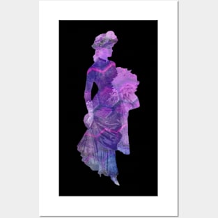 Woman in purple Posters and Art